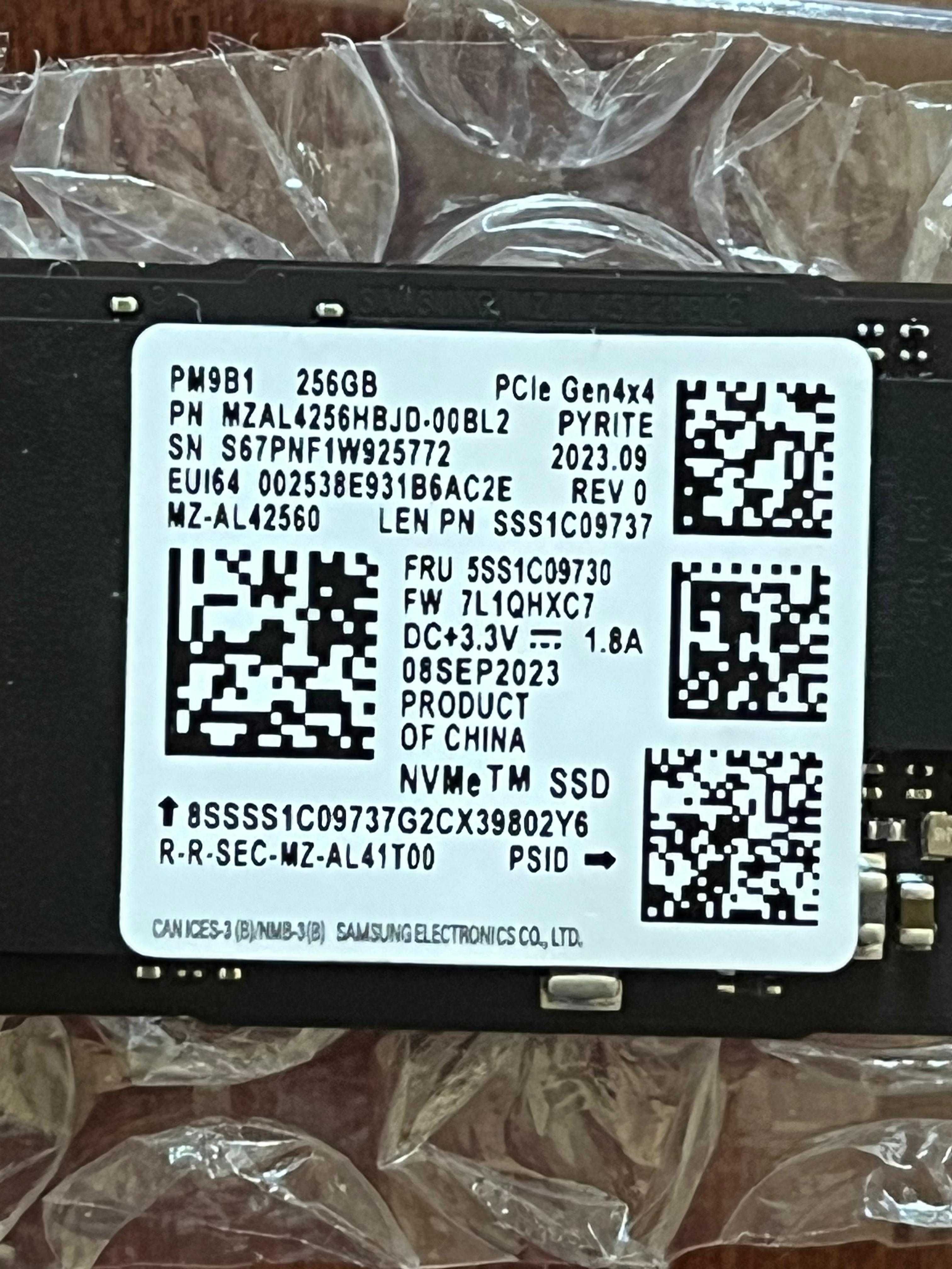 Lenovo M.2 2242 SSD 256GB