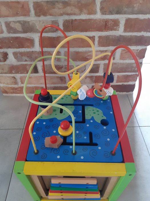 Kostka edukacyjną drewniana