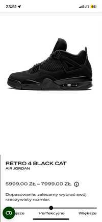 Nike Jordan 4 black cat retro