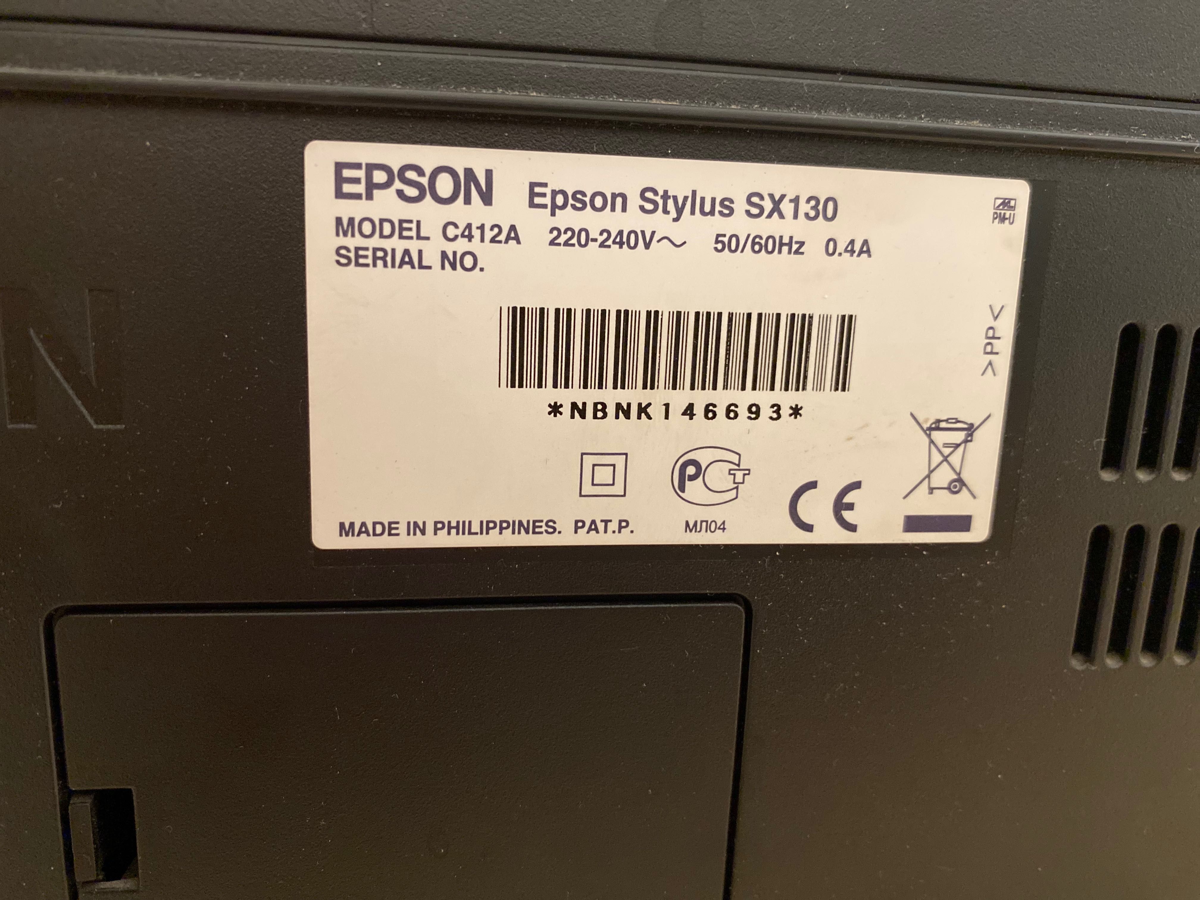 Принтер Epson stylus sx 130 на запчасти, разборка принтера. Катриджи