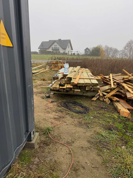 Więźba dachowa, kantówka sucha, legary 80x160mm świerk skandynawski