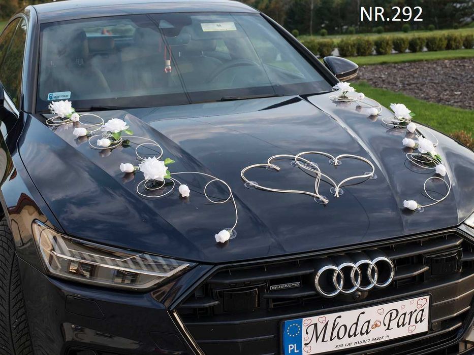 Cała na biało bez kompromisów WYJĄTKOWA dekoracja auta 292
