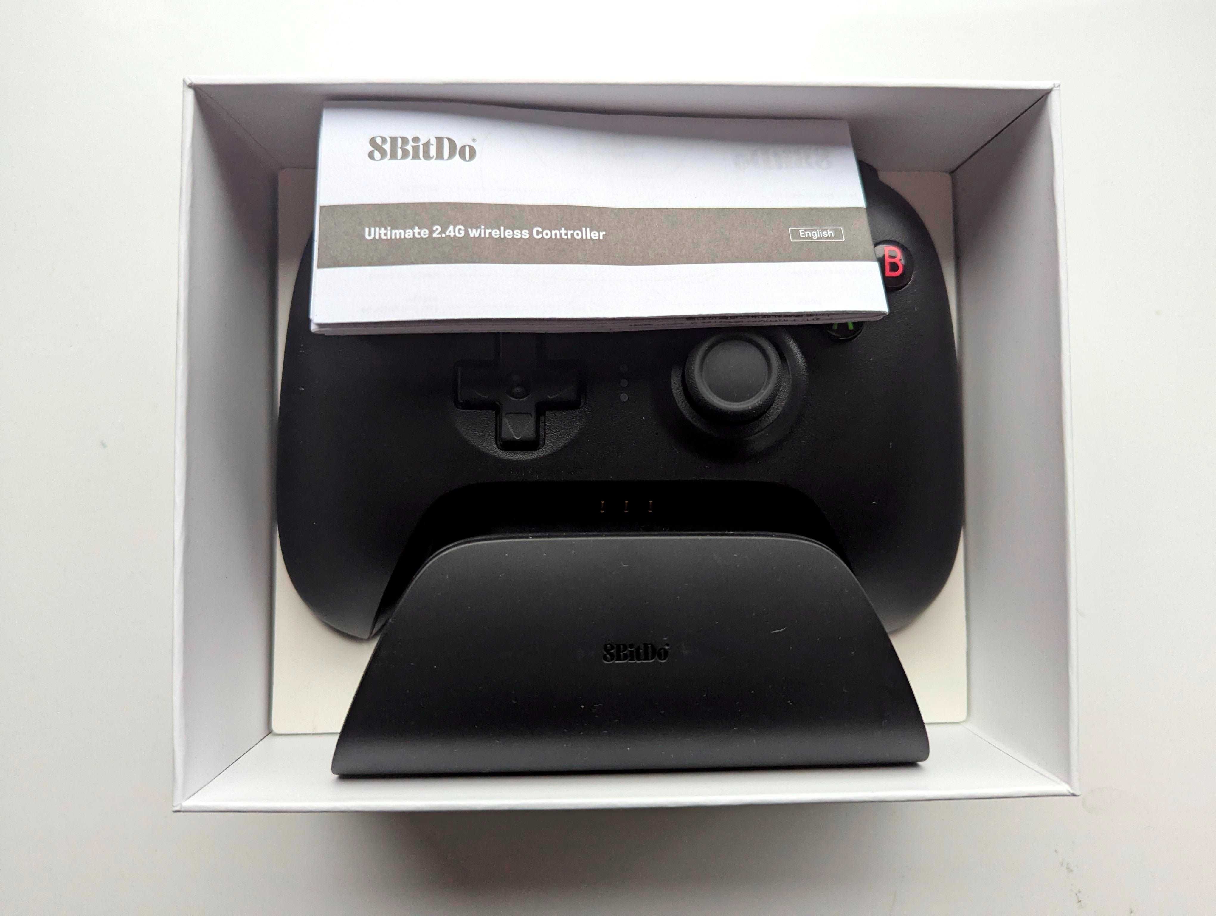NOWY 8BitDo Ultimate 2.4G BT Black v2 Hall Effect Pad Android Apple PC