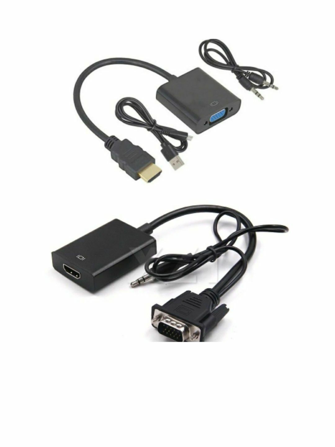 Adaptador Hdmi para Vga / inverso conversor suporte de áudio e energia