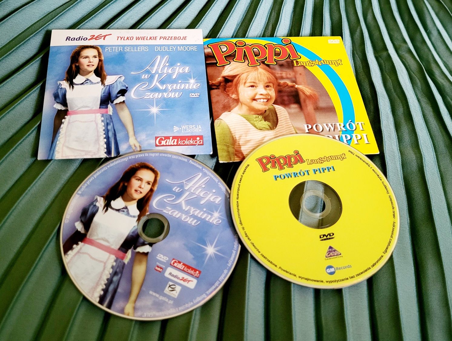 Pippi Langstrumpf Alicja w krainie czarów dwa filmy na dvd