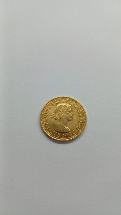 Золотая монета соверен 917 проба Великобританія