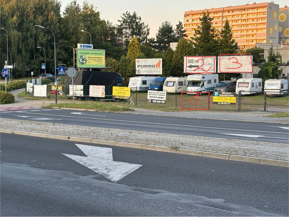 Wynajem miejsca parkingowe banery