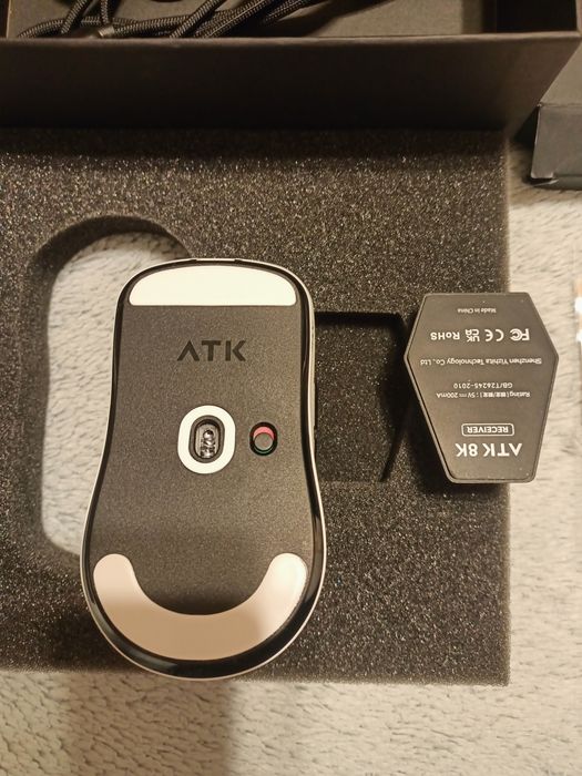 Mysz gamingowy atk f1 pro biała