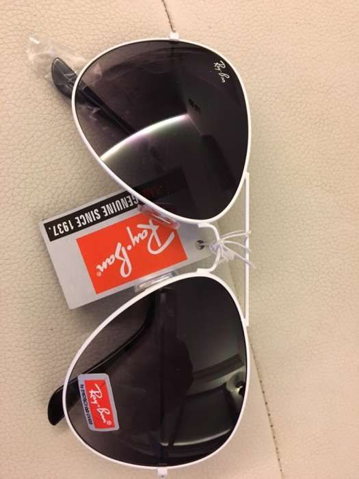 Óculos Ray Ban Aviator Brancos