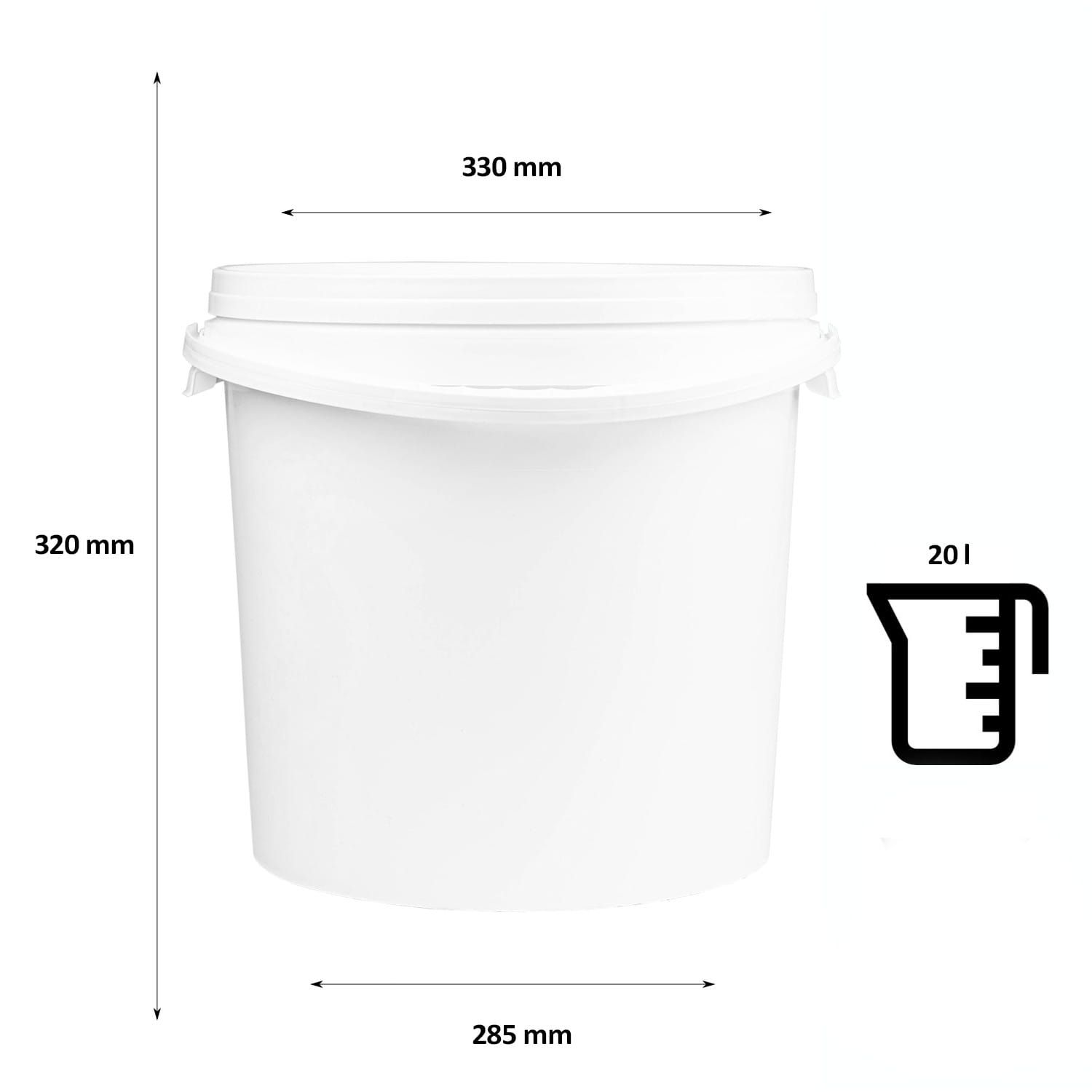 Pojemnik fermentacyjny - 20l - z rurką fermentacyjną