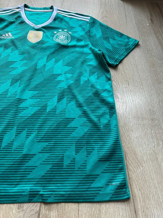 Koszulka Adidas Niemcy Away 2018 Climalite, teal rozmiar XL