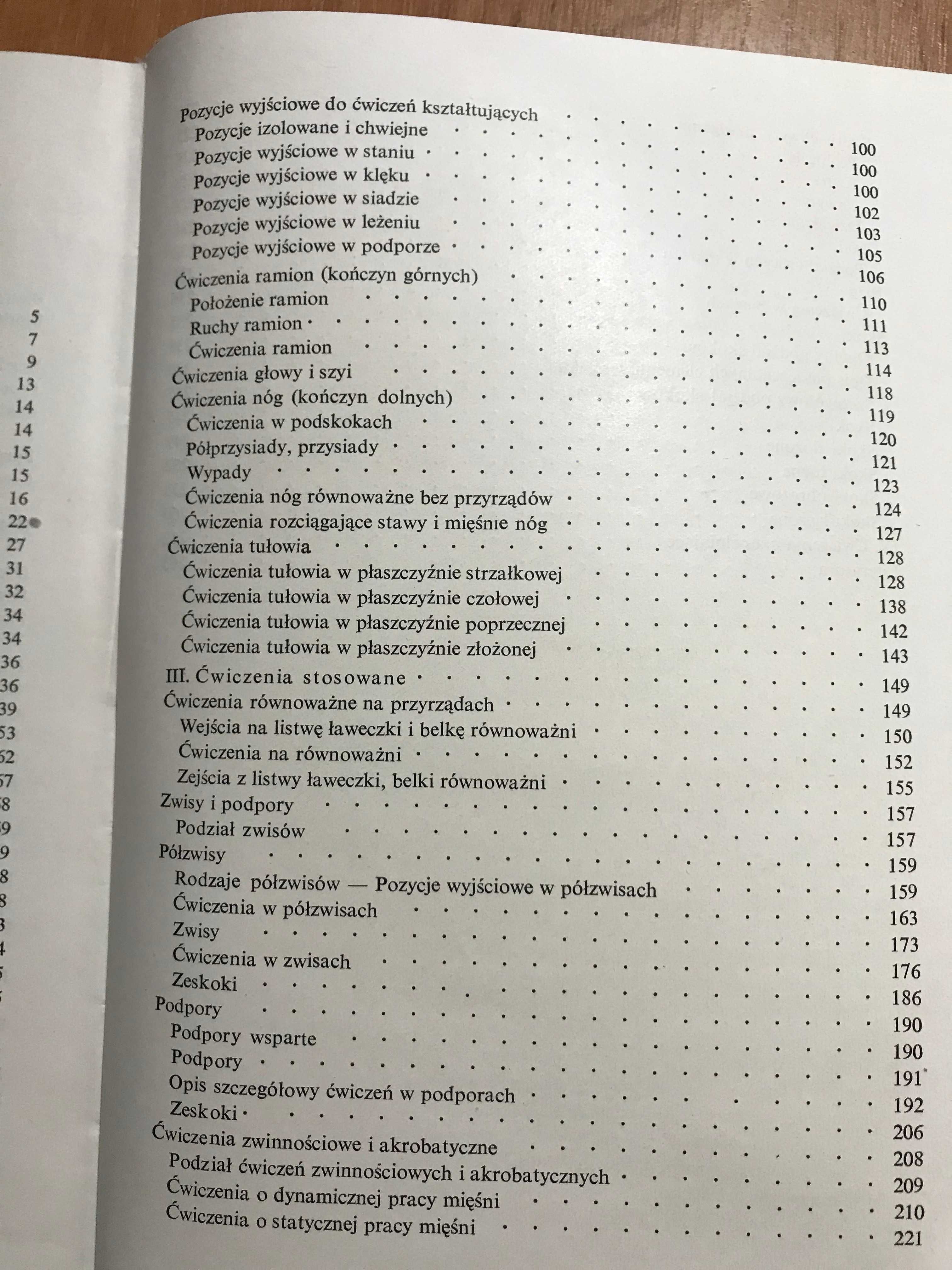 Gimnastyka Podstawowa Słownictwo Systematyka Ludomir Mazurek 1967r.