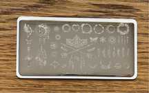 Blaszki do stempli + stempel i patyczki