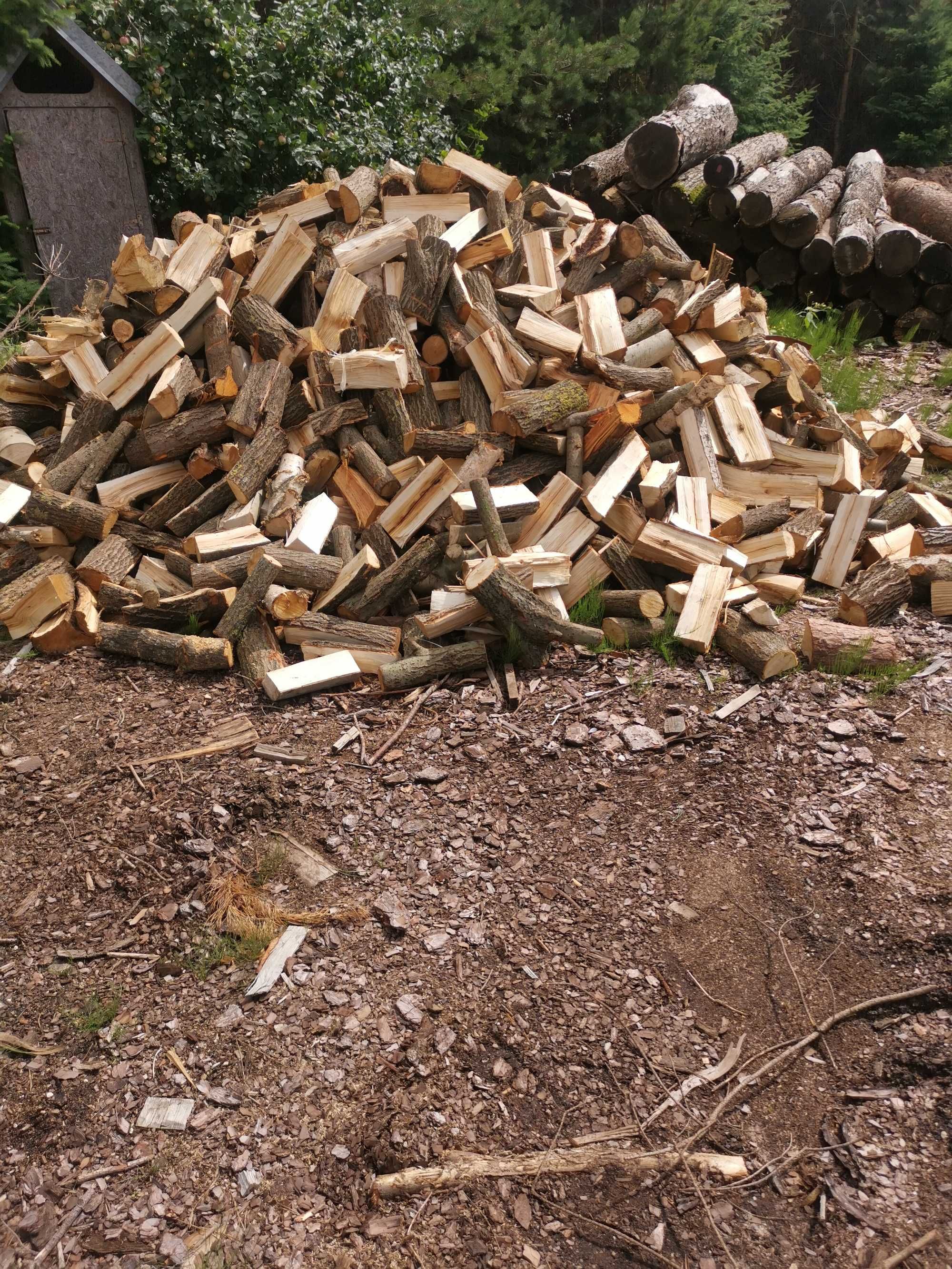Drewno kominkowe opałowe   Dąb jesion sosna i inne