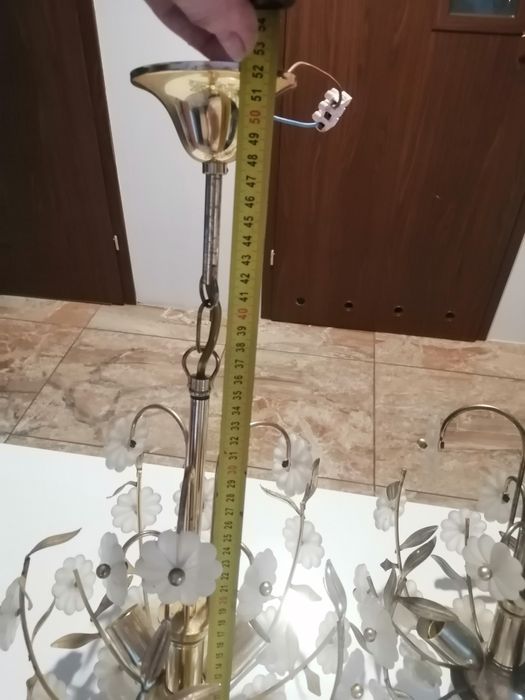 2 żyrandol mosiężny