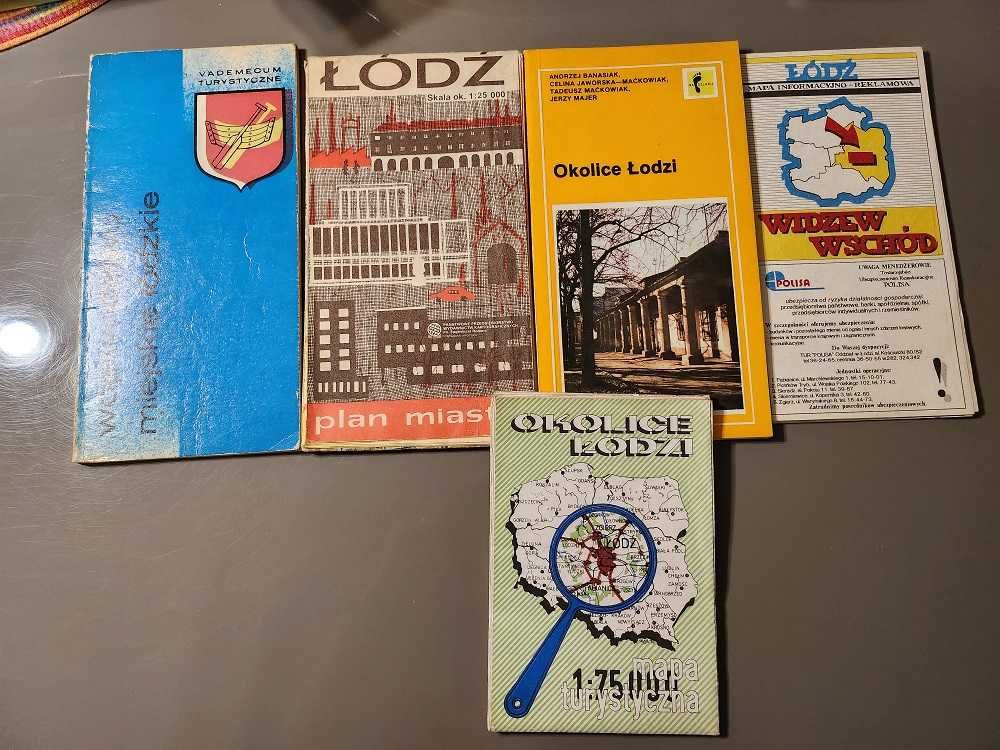 Łódź i okolice – 2 informatory+ 3 mapy nie najmłodsze dla pasjonata