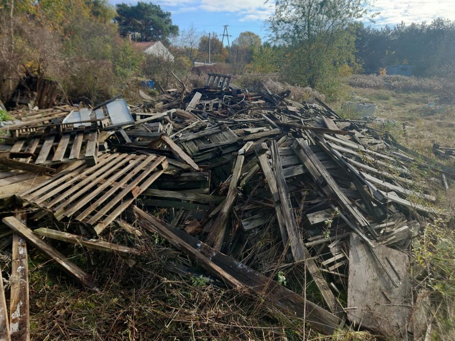 Deski z palet na opał