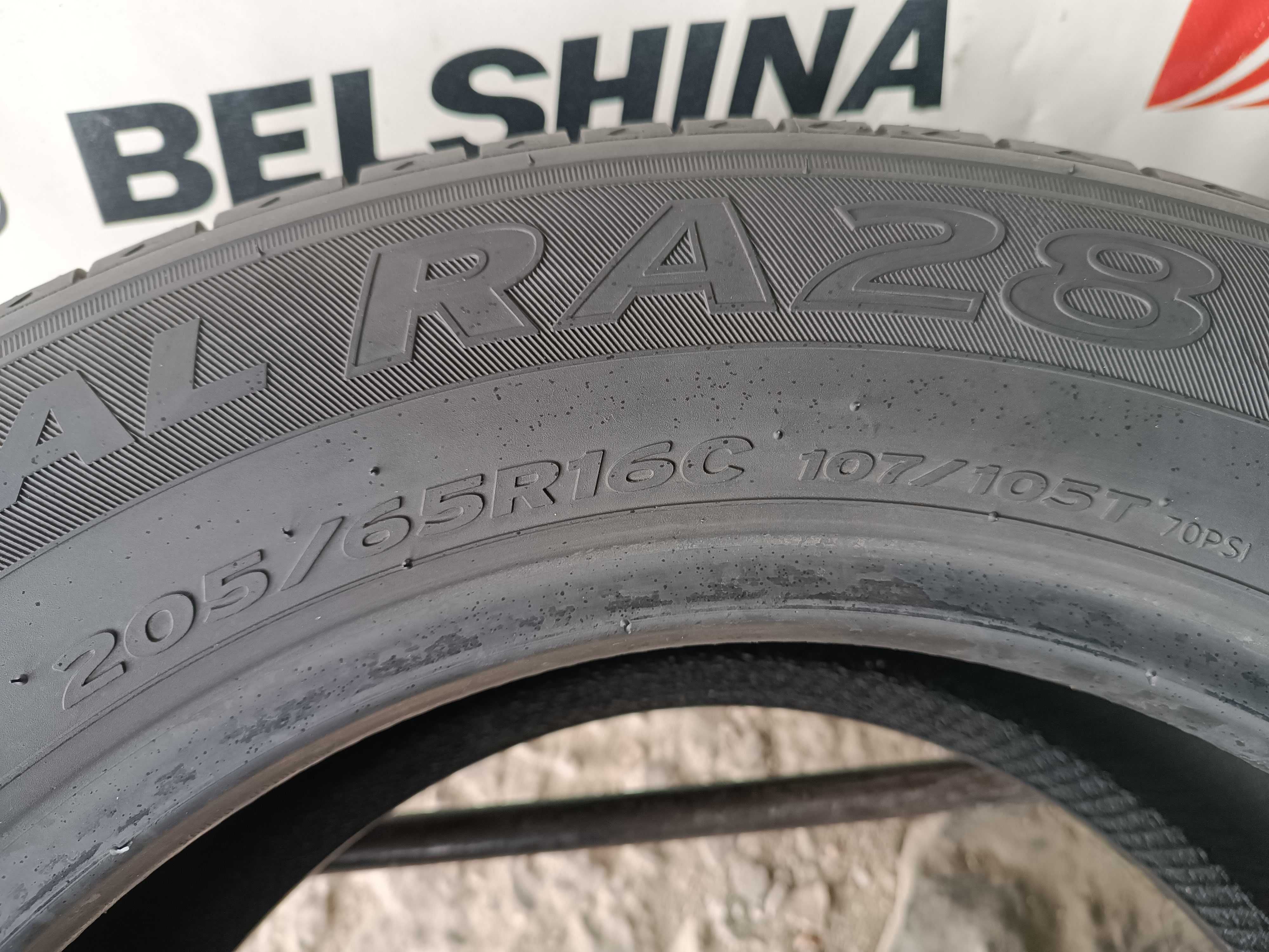 Літні шини 205/65 R16C Hankook radial ra28	8,7мм