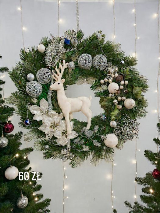 Duży wianek świąteczny 50 cm