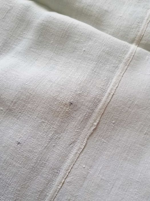 Lençol usado em linho caseiro
