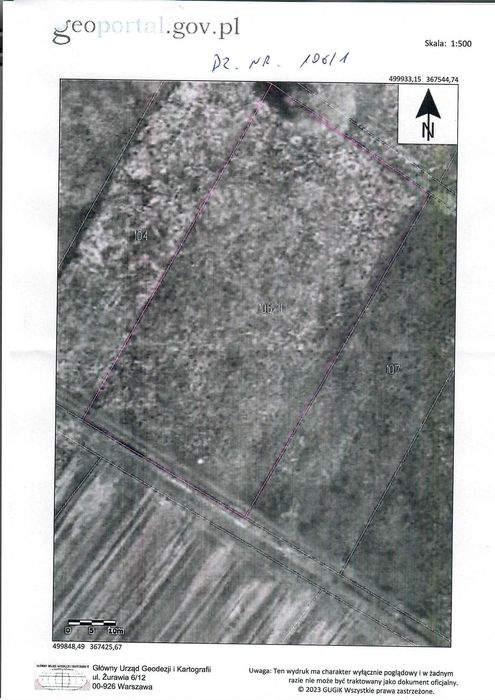 Sprzedam grunt rolny 3,7 ha bezp. od właściciela Wręczyca pow.Pajęczno