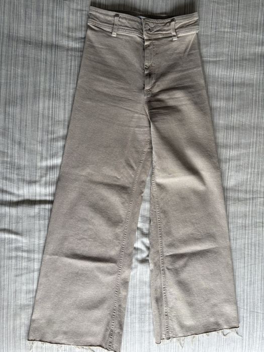 Calças culotte bege Zara