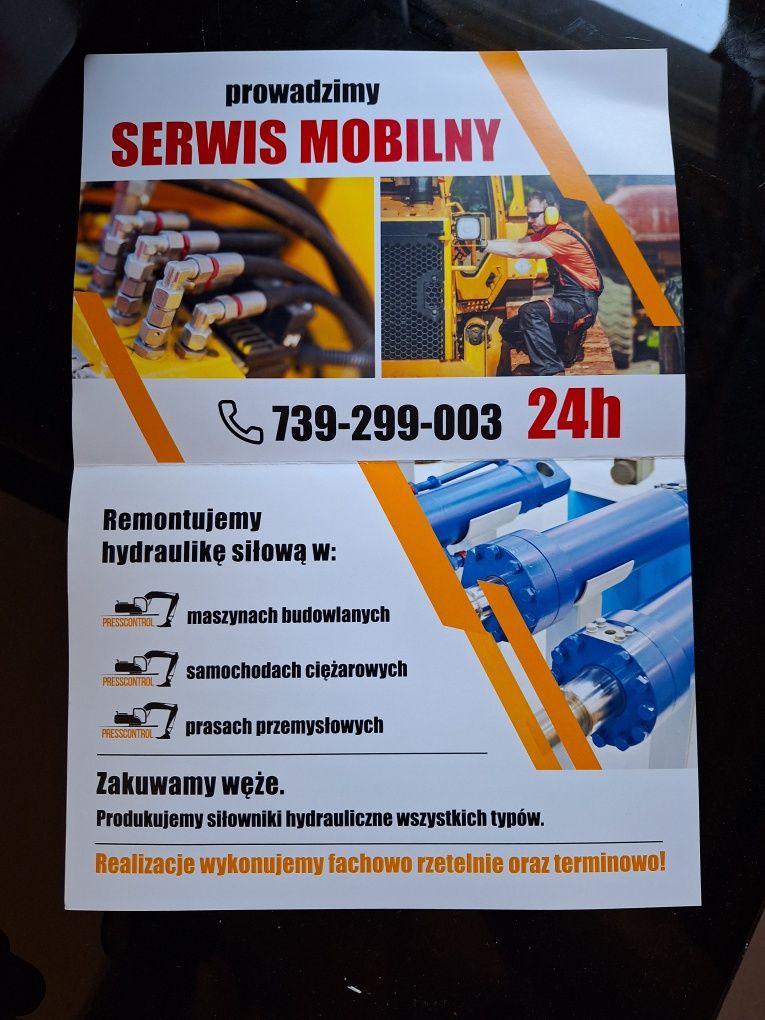 Mobilny Serwis Maszyn Budowlanych 24h/7