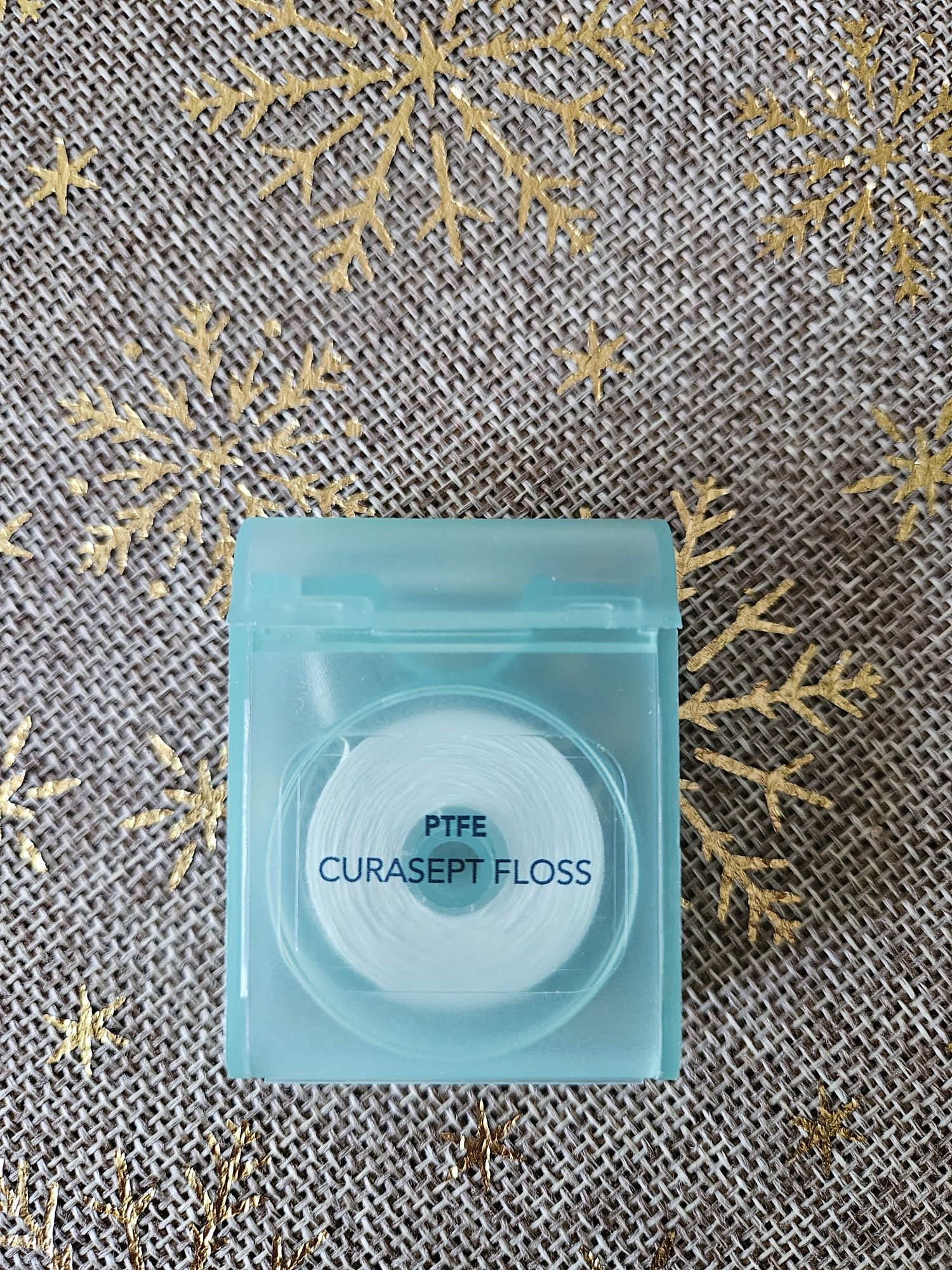 CURASEPT PTFE Floss - płaska Nić pokryta teflonem zielone opakowanie 3