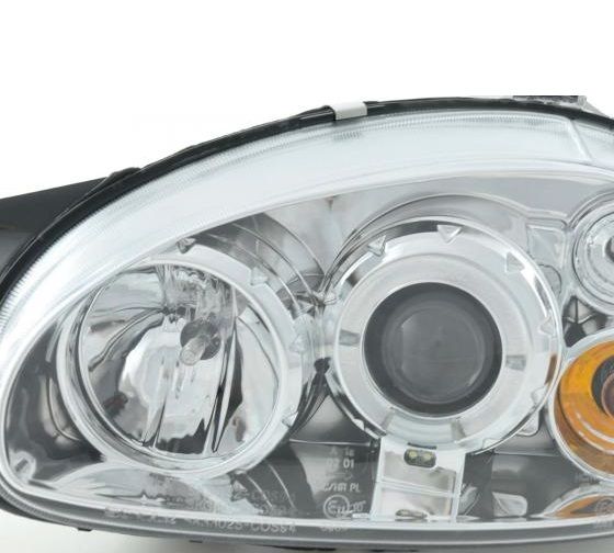 Lampy Reflektory OPEL Corsa B CHROM Soczewki RINGI