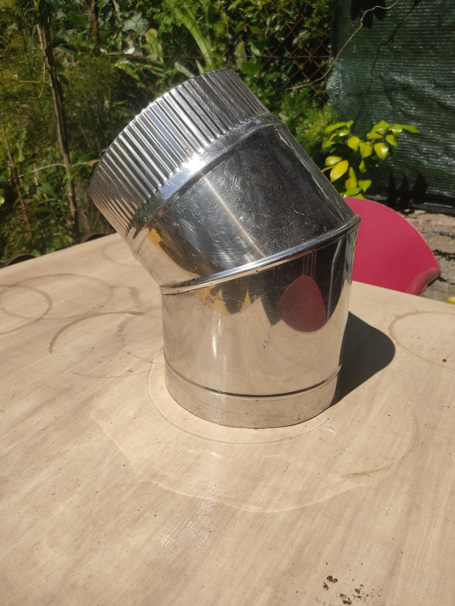 Tubos e curvas de inox para chaminés