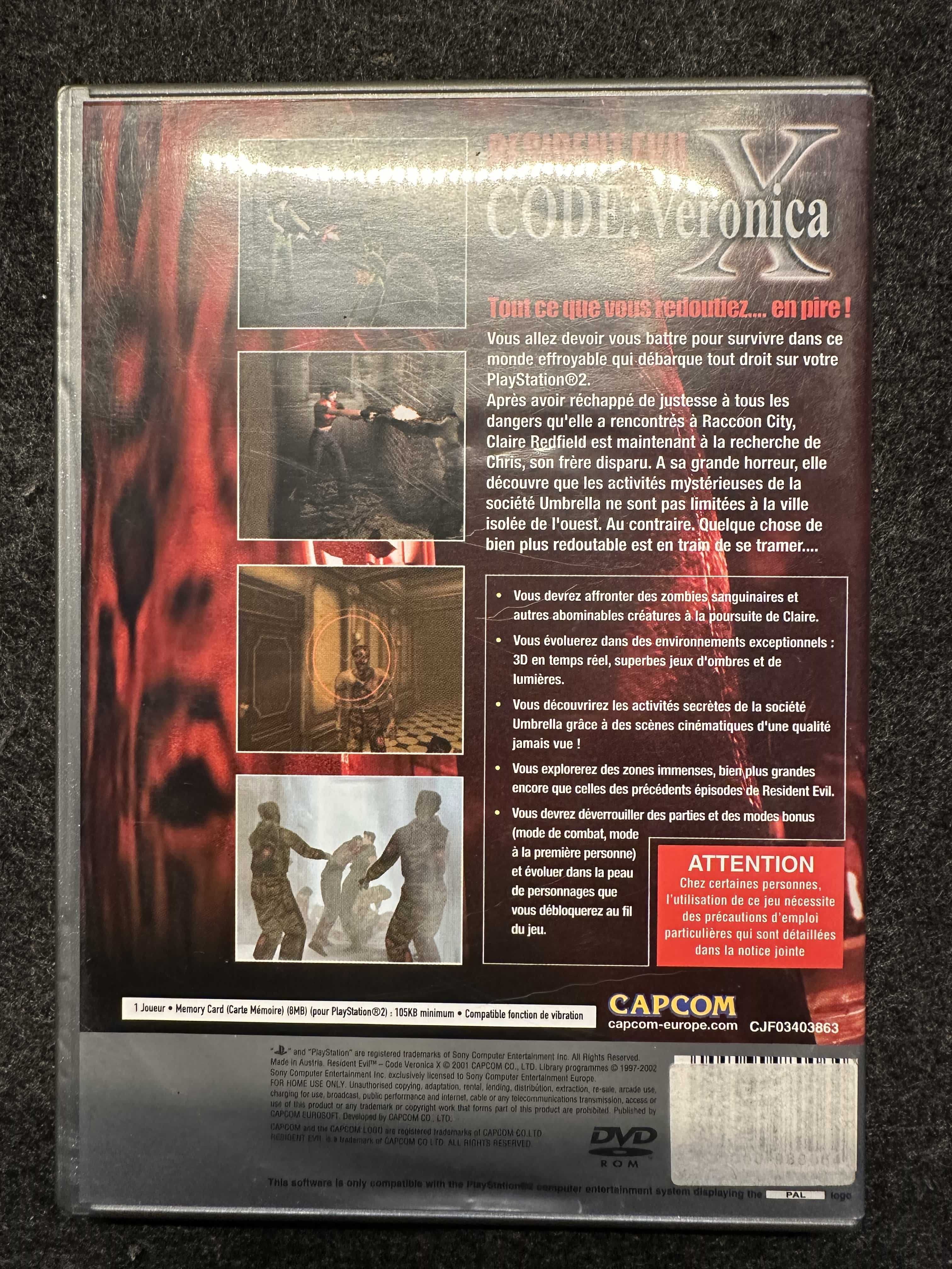 Resident Evil Code Veronica X - Platinum - PS2