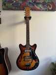 Vintage Gitara 1960’s Silvertone 1455 Tabacco Burst Hollowbody Japan