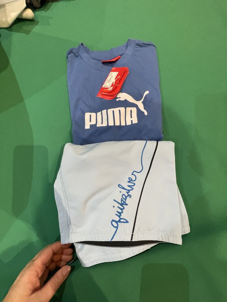 Conjunto fato de banho e T shirt rapaz