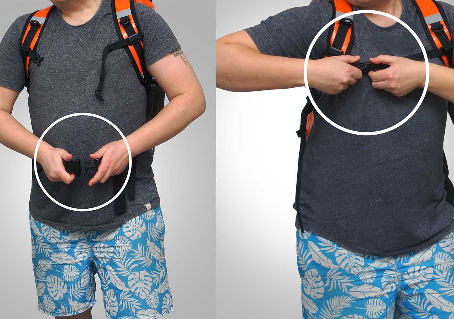 Plecak na kajak motocykl rower plażę 30L wodoszczelny 100% IPX7