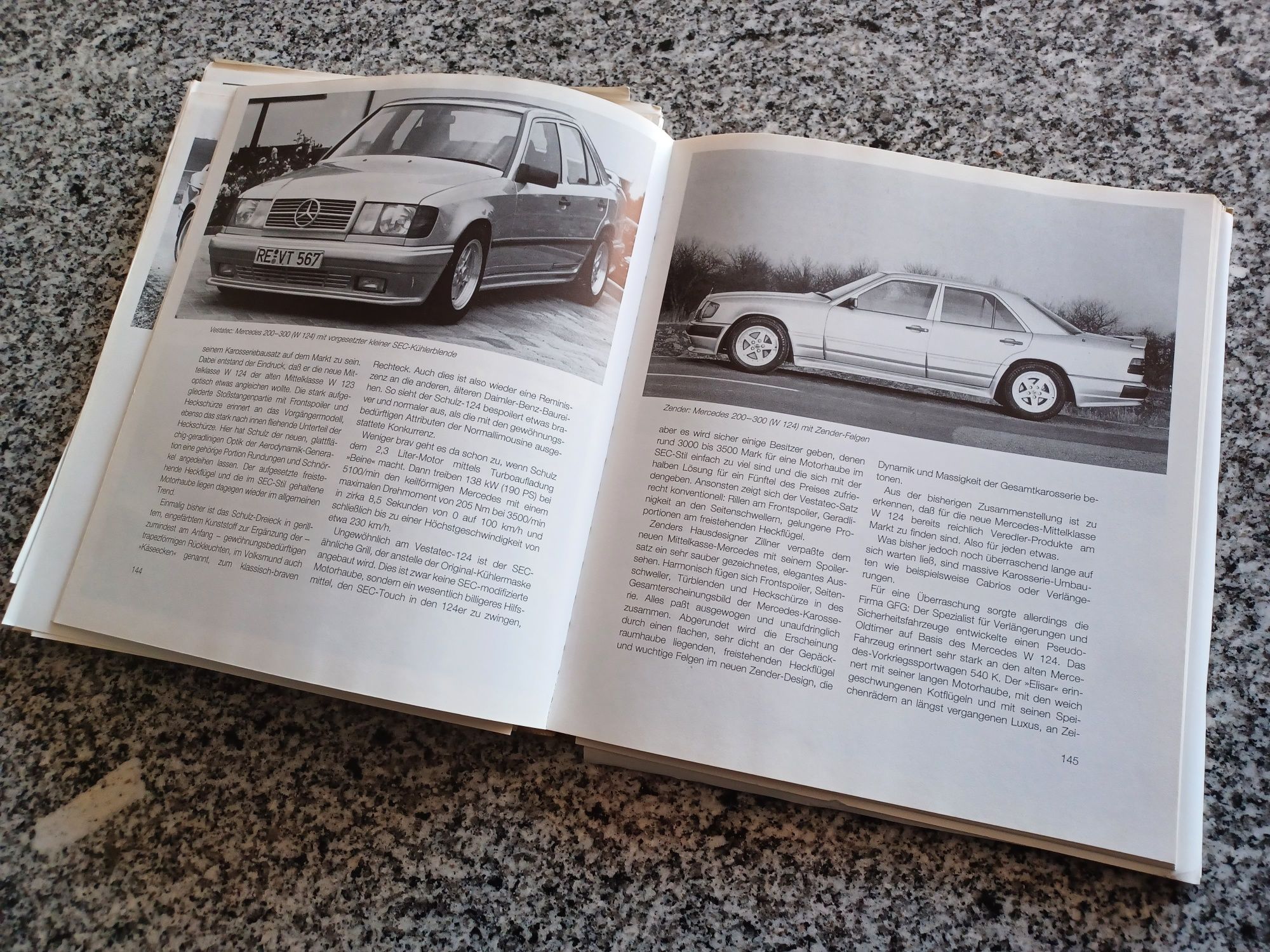 Livro Mercedes-Benz da época 80's, 90's