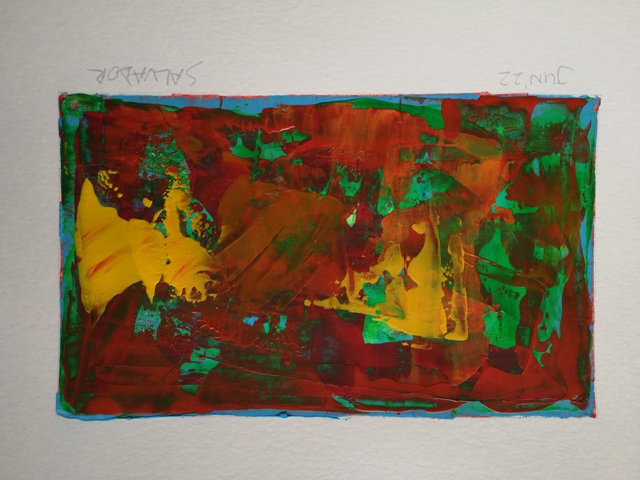 Pintura acrílico sobre papel