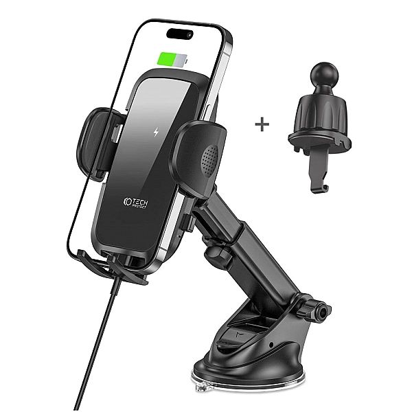 Tech-Protect Cm15W-V1 Dashboard & Vent Car Mount Wireless Charger 15W
