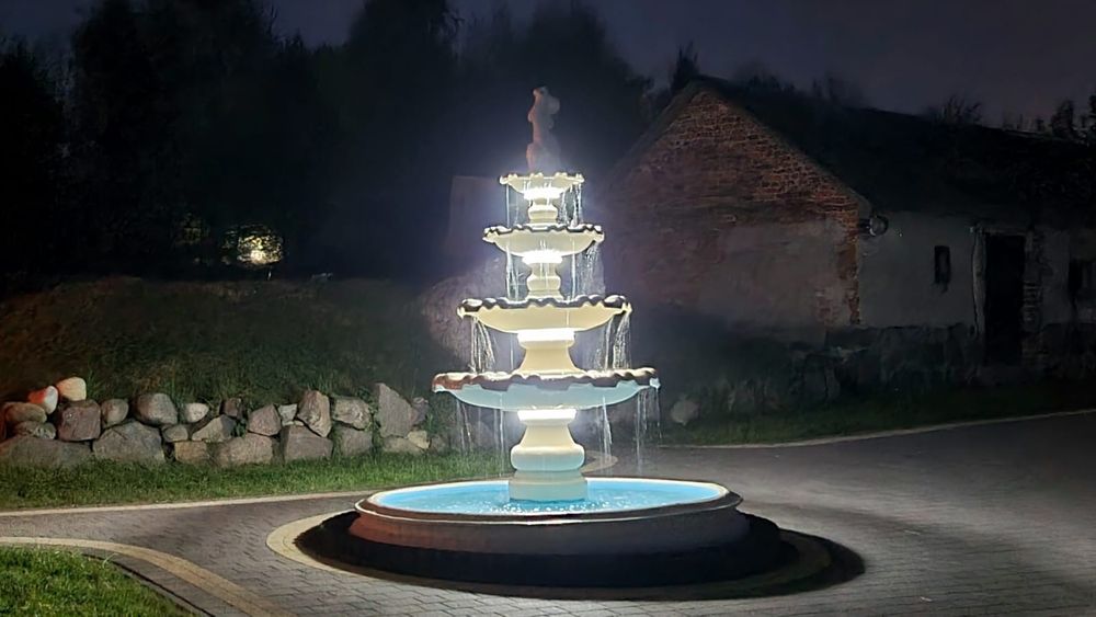PROMOCJA - FONTANNA OGRODOWA Producent + Dostawa + Pompa + LED