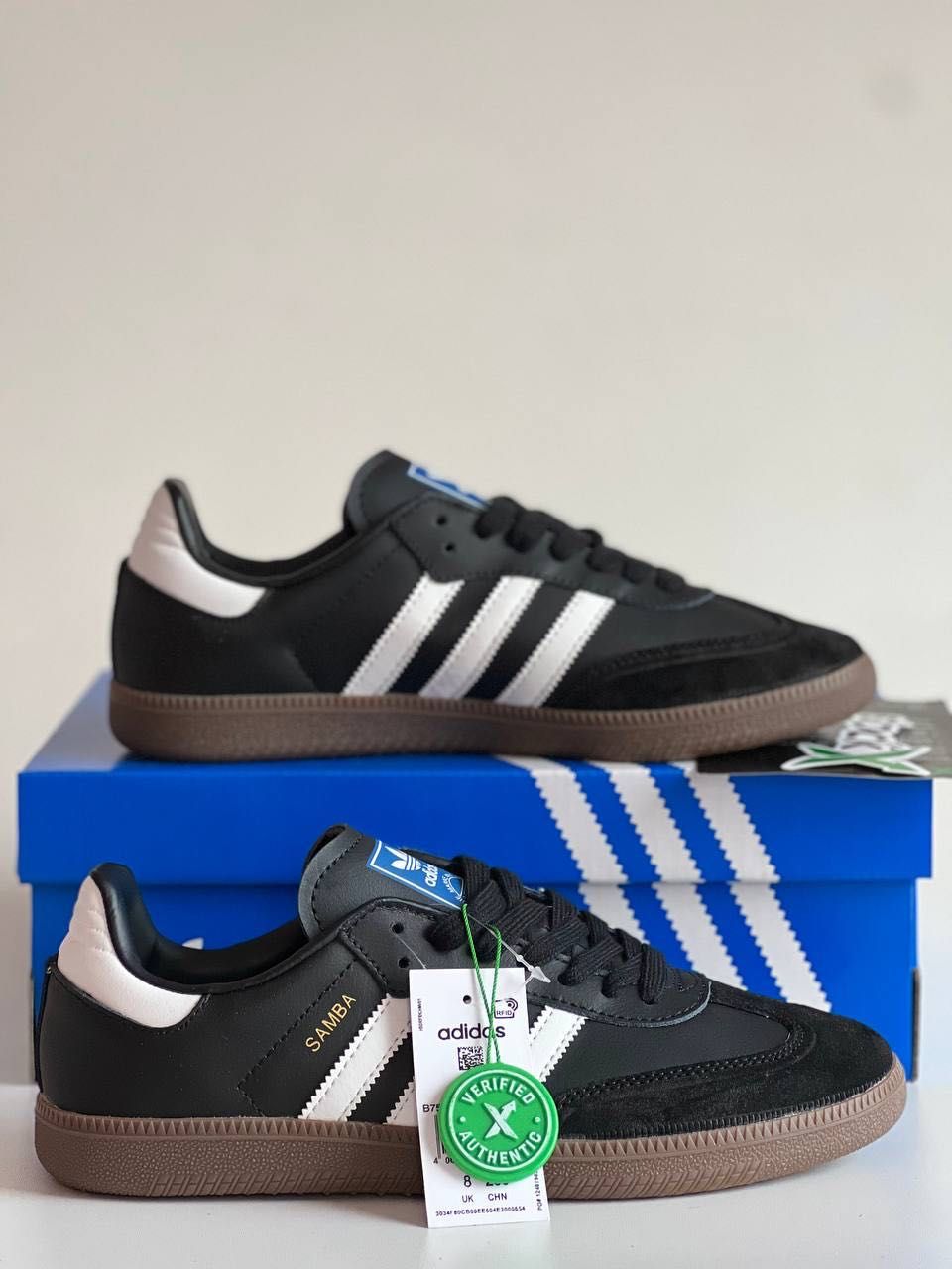 Мужские кроссовки Adidas Samba ‘Black’ Размеры 39-45