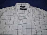 Мужская льняная клетчатая рубашка NAUTICA с коротким рукавом 58-60 XXL