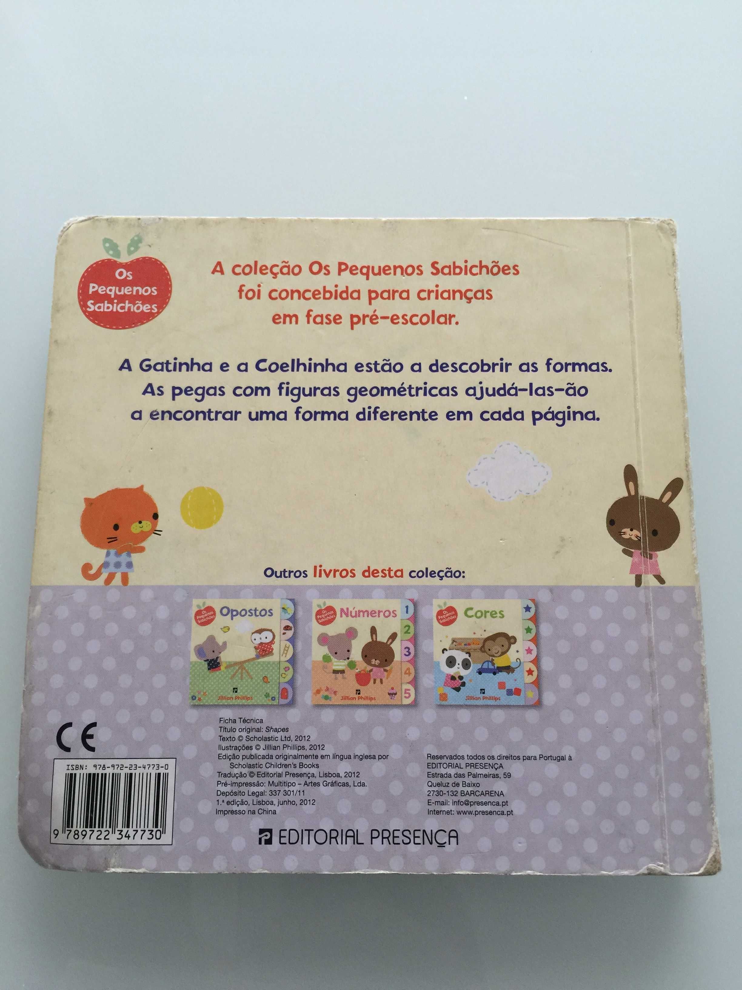 Livros “Formas” e “Opostos” da Colecção “Os Pequenos Sabichões”