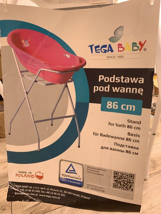 Дитяча ванночка Tega baby з підставкою, 86 см