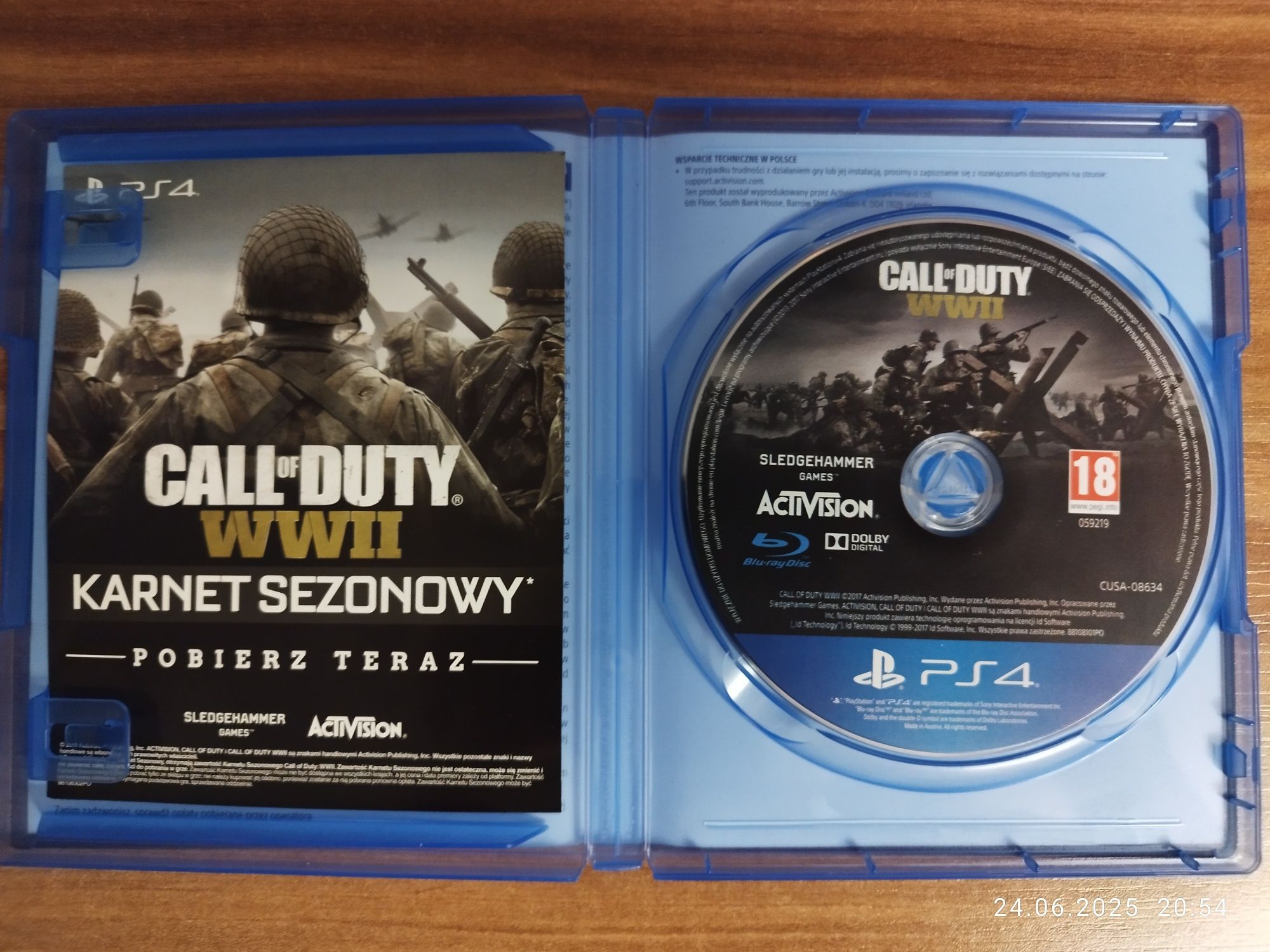 Call Of Duty WWII WW2 / Dubbing PL / Ps4 Ps5