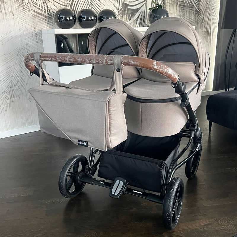 Wózek dla bliźniaków 2w1 nowy | Adbor Duo Lux