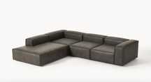 Sofa modułowa XL ze skóry z recyklingu Lennon Westwing Collection