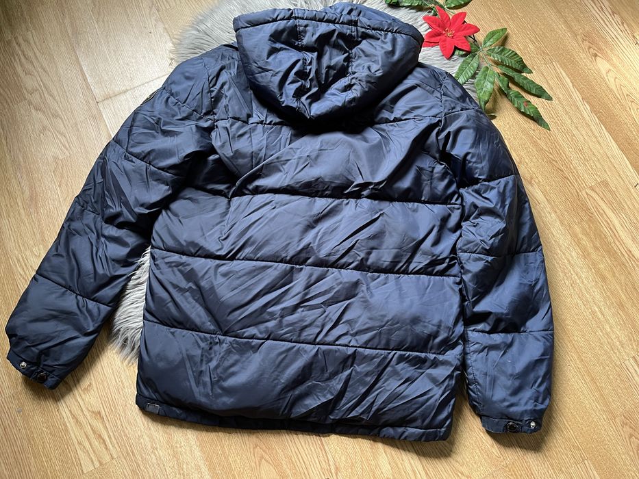 Kurtka puffer Quiksilver granatowa puchowa M markowa