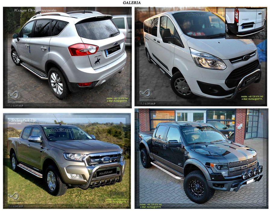 Relingi dachowe Ford Transit Custom 2012+ KRÓTKI