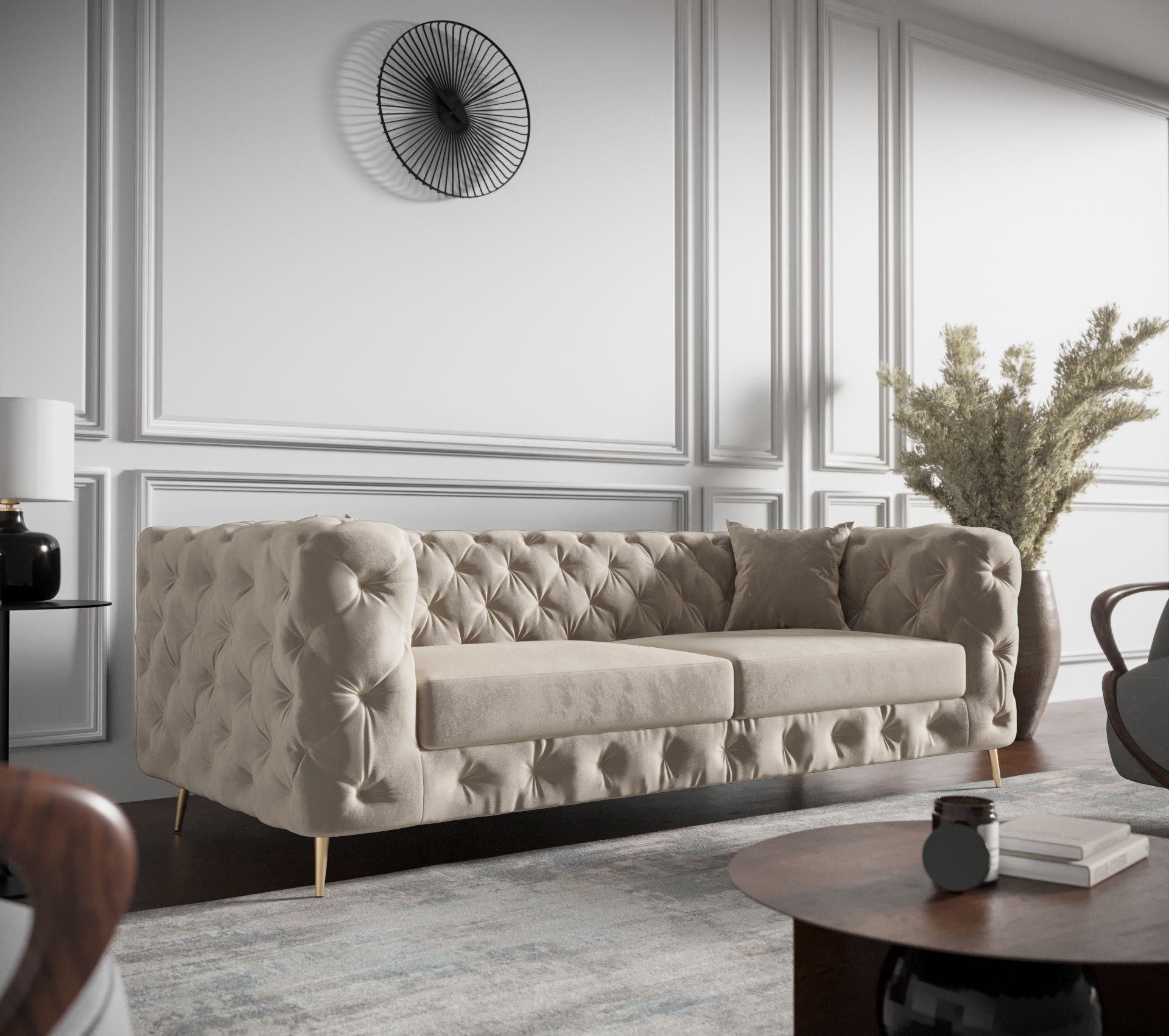 Sofa Chesterfield Pikowana Glamour EN Meble