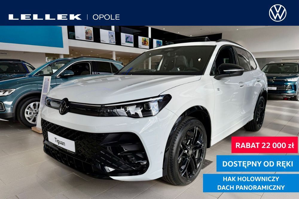 Volkswagen Tiguan | Hak holowniczy | Podgrzewane fotele | Dach panoramiczny | od ,,ręki’