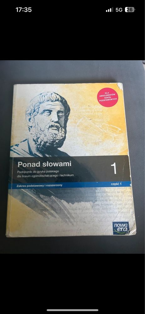 ksiazki klasa 1, polski, fizyka, chemia, biologia